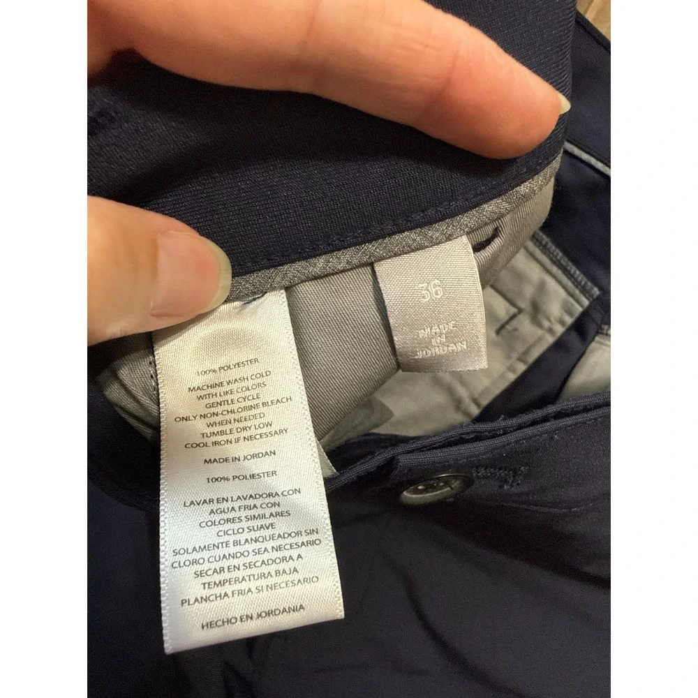 NWT Hickey Freeman Men's Navy Performance Shorts Size 36 Casual Golf - Picture 4 of 6